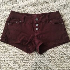 Maroon shorts